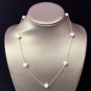 Akoya Pearl Tincup Necklace 14k Gold 8.4 mm 19.5" Certified $1,850 721782